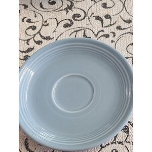 Homer Laughlin Pale Blue Ceramic Saucer